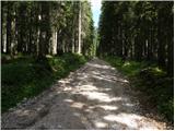 Rudno polje - Debeli vrh above Lipanca